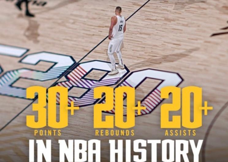 包含热火轻取猛龙，约基奇高光表现的词条